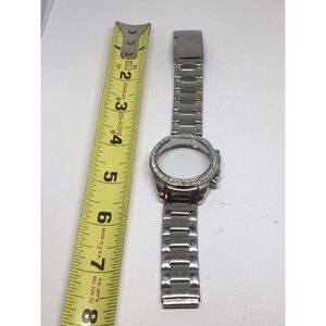 Fossil Stainless Steel Parts Links Band 18mm Case W/ Crystal Clasp Silver V927